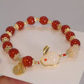 Jade Rabbit Red Beaded Bracelet